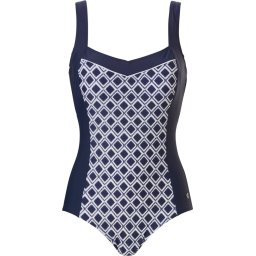Pastunette Beach - 48 - Blue Pattern - Corrigerend Badpak - Blauw