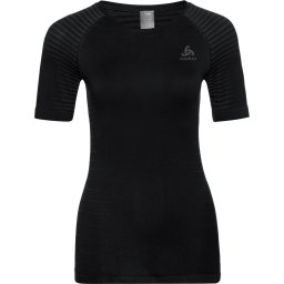 Odlo - Maat M - Bl Top Crew Neck S/S Performance Light Dames Thermoshirt - Black
