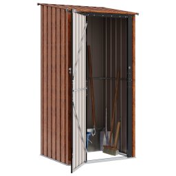 vidaXL Tuinhuisjes Bruin 103 x 86 x 200 cm Metaal