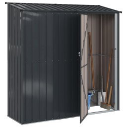 vidaXL Tuinhuisjes Antraciet 203,5 x 73 x 200 cm Metaal
