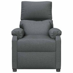 vidaXL Massagestoel stof donkergrijs