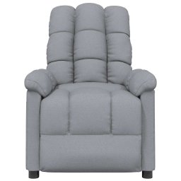vidaXL Massagestoel stof lichtgrijs