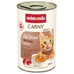 12x140ml animonda Carny Cat Drink Eend Kattenmelk