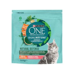 3x1,4kg Dual Nature Sterilized Zalm met Spirulina Purina One Kattenvoer