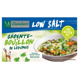 Damhert Low Salt Groentebouillonblokjes Glutenvrij