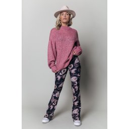 Colourful Rebel Maat S Paisley Peached Flare Broek