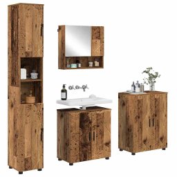 vidaXL Badkamermeubelset 4 st Oud Hout 61 x 35 x 64 cm