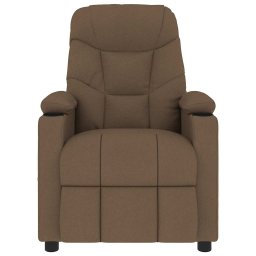 vidaXL Massagestoel stof bruin