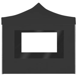 vidaXL Partytent inklapbaar met wanden 2x2 m aluminium antraciet