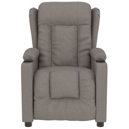 vidaXL Massagestoel stof taupe