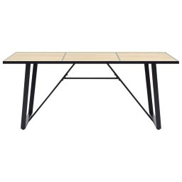 vidaXL Eettafel 200x100x75 cm MDF eikenkleurig