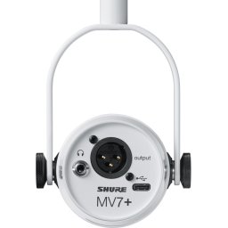 Shure MV7+ XLR/USB SPEECH Microphone White