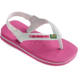 Havaianas - maat 21 - Baby Brasil Logo II Meisjes Slippers - Hollywood Rose