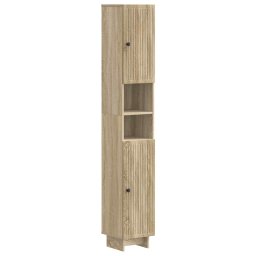 vidaXL 3-delige badkamerkast set EDE Sonoma Eiken Bewerkt hout