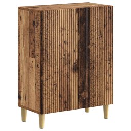 vidaXL 3-delige badkamerkast set ARNHEM Oud hout Bewerkt hout