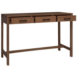 vidaXL Bureau met lades Naturel Massief Teakhout 110 x 50 x 75 cm