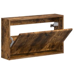 vidaXL Wandgemonteerde Schoenkast EDE 71 x 17 x 43 cm Bewerkt hout