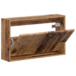 vidaXL Wandgemonteerde Schoenkast EDE 71 x 17 x 43 cm Bewerkt hout