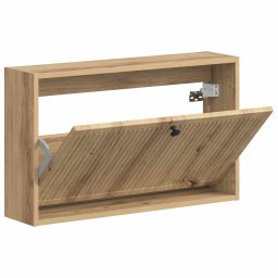 vidaXL Wandgemonteerde Schoenkast EDE 71 x 17 x 43 cm Bewerkt hout
