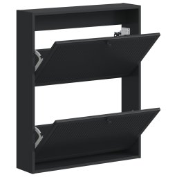 vidaXL Wandgemonteerde Schoenkast EDE 71 x 17 x 86 cm Bewerkt hout