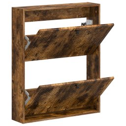 vidaXL Wandgemonteerde Schoenkast EDE 71 x 17 x 86 cm Bewerkt hout