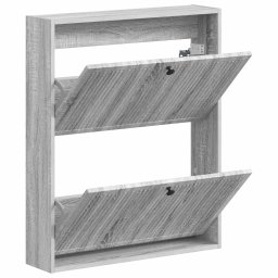 vidaXL Wandgemonteerde Schoenkast EDE 71 x 17 x 86 cm Bewerkt hout