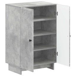 vidaXL Schoenenkast EDE 59,5 x 39,5 x 90 cm Bewerkt hout Betongrijs