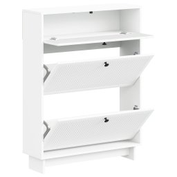 vidaXL Schoenenkast EDE 78 x 24 x 103 cm Bewerkt hout Wit