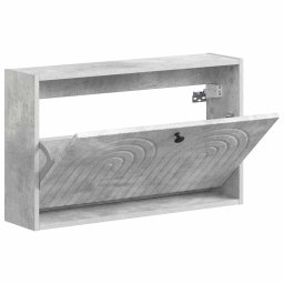 vidaXL Wandgemonteerde Schoenkast ALKMAAR 71 x 17 x 43 cm Bewerkt hout