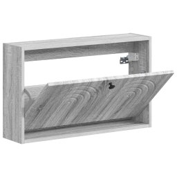 vidaXL Wandgemonteerde Schoenkast ALKMAAR 71 x 17 x 43 cm Bewerkt hout