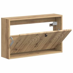 vidaXL Wandgemonteerde Schoenkast ALKMAAR 71 x 17 x 43 cm Bewerkt hout