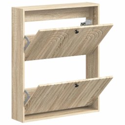 vidaXL Wandgemonteerde Schoenkast ALKMAAR 71 x 17 x 86 cm Bewerkt hout