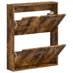 vidaXL Wandgemonteerde Schoenkast ALKMAAR 71 x 17 x 86 cm Bewerkt hout