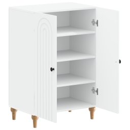 vidaXL Schoenenkast ALKMAAR 59,5 x 39,5 x 90 cm Bewerkt hout Wit