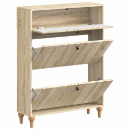 vidaXL Schoenenkast ALKMAAR 78 x 24 x 103 cm Bewerkt hout Sonoma Eiken