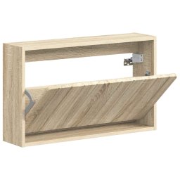 vidaXL Wandgemonteerde Schoenkast ZWOLLE 71 x 17 x 43 cm Bewerkt hout