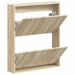 vidaXL Wandgemonteerde Schoenkast ZWOLLE 71 x 17 x 86 cm Bewerkt hout