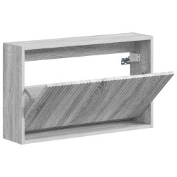 vidaXL Wandgemonteerde Schoenkast ARNHEM 71 x 17 x 43 cm Bewerkt hout