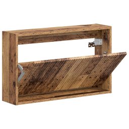 vidaXL Wandgemonteerde Schoenkast ARNHEM 71 x 17 x 43 cm Bewerkt hout