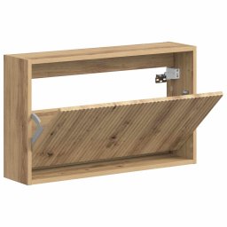 vidaXL Wandgemonteerde Schoenkast ARNHEM 71 x 17 x 43 cm Bewerkt hout