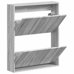 vidaXL Wandgemonteerde Schoenkast ARNHEM 71 x 17 x 86 cm Bewerkt hout