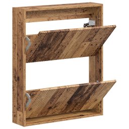 vidaXL Wandgemonteerde Schoenkast ARNHEM 71 x 17 x 86 cm Bewerkt hout