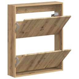 vidaXL Wandgemonteerde Schoenkast ARNHEM 71 x 17 x 86 cm Bewerkt hout