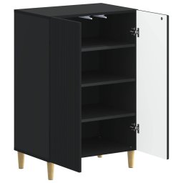 vidaXL Schoenenkast ARNHEM 59,5 x 39,5 x 90 cm Bewerkt hout Zwart