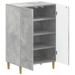 vidaXL Schoenenkast ARNHEM 59,5 x 39,5 x 90 cm Bewerkt hout Betongrijs