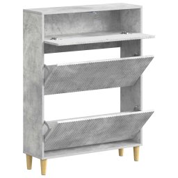 vidaXL Schoenenkast ARNHEM 78 x 24 x 103 cm Bewerkt hout Betongrijs