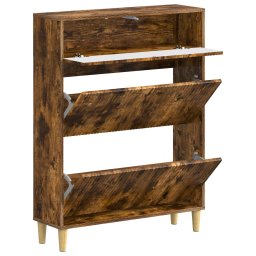 vidaXL Schoenenkast ARNHEM 78 x 24 x 103 cm Bewerkt hout Gerookt eiken