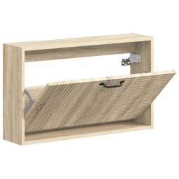 vidaXL Wandgemonteerde Schoenkast HAARLEM 71 x 17 x 43 cm Bewerkt hout