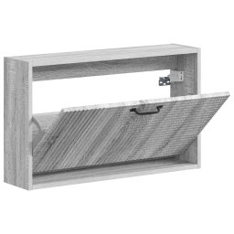 vidaXL Wandgemonteerde Schoenkast HAARLEM 71 x 17 x 43 cm Bewerkt hout