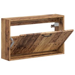 vidaXL Wandgemonteerde Schoenkast HAARLEM 71 x 17 x 43 cm Bewerkt hout